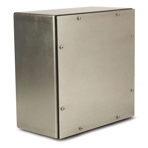 nema 4x stainless steel screw-cover gasketed enclosure graybar|NEMA Type 4X Enclosure, Clamp Cover, Stainless Steel, 8 x 6 x .